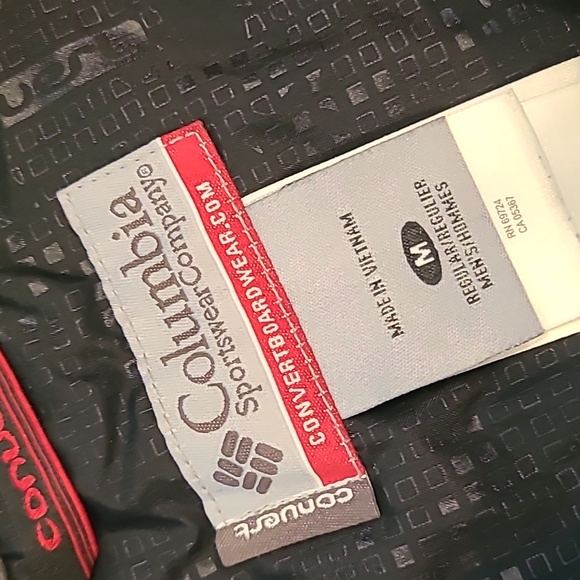 Columbia Omni Tech Convet Snow Pants Mens M Green  Pockets - Picture 7 of 7